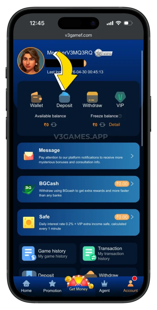 V3-GAME-DEPOSIT